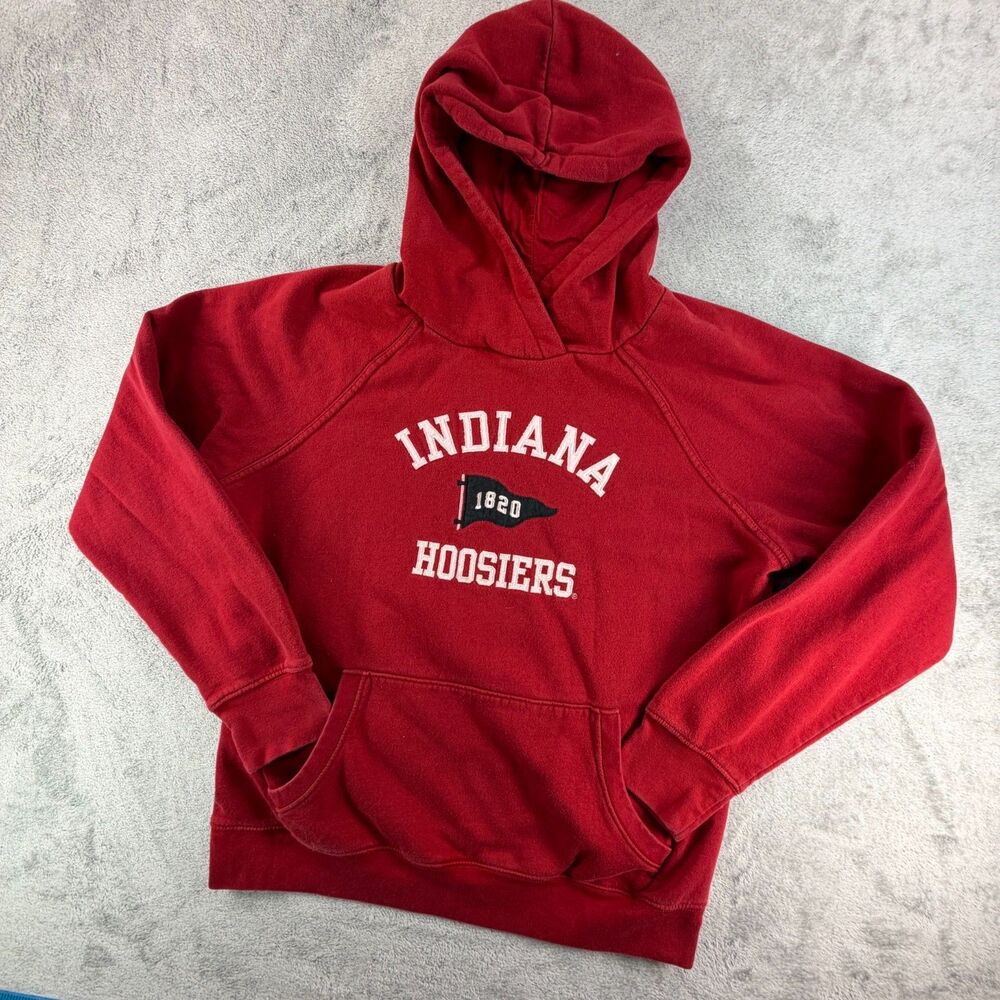 League Indiana Hoosiers Hoodie Crimson Red College NCAA 1820 Pullover Sweatshirt